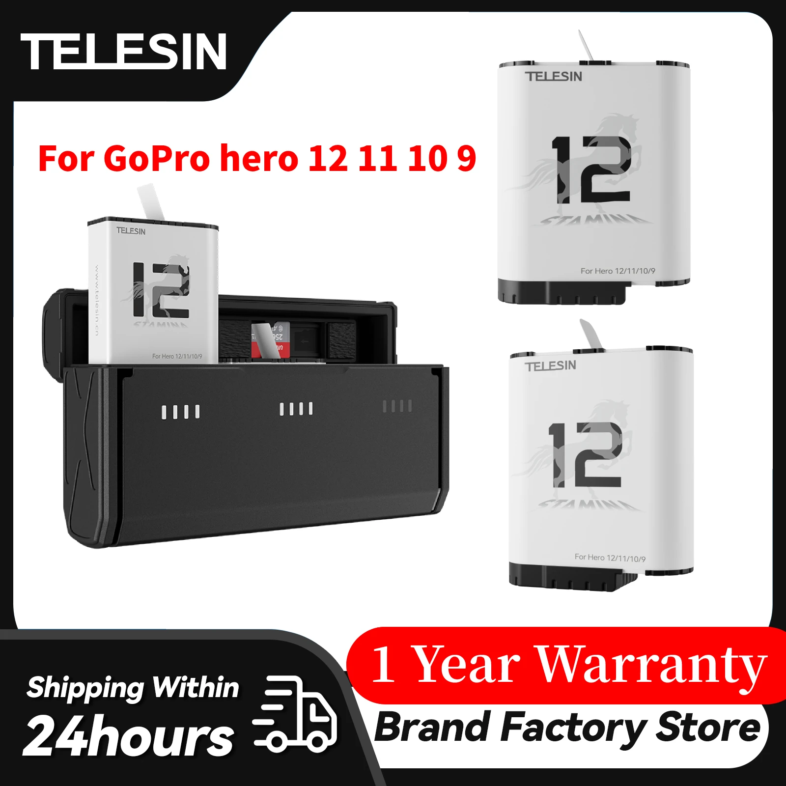 Аккумулятор TELESIN Endurence для GoPro 12, Hero 11, 10, 9, 1750 мАч, 3 слота, зарядное устройство для хранения TF-карт, зарядное устройство для GoPro 12, 11
Аккумулятор TELESIN Endurence для GoPro 12, Hero 11, 10, 9, 1750 мАч, 3 слота, зарядное устройство для хранения TF-карт, зарядное устройство для GoPro 12, 11