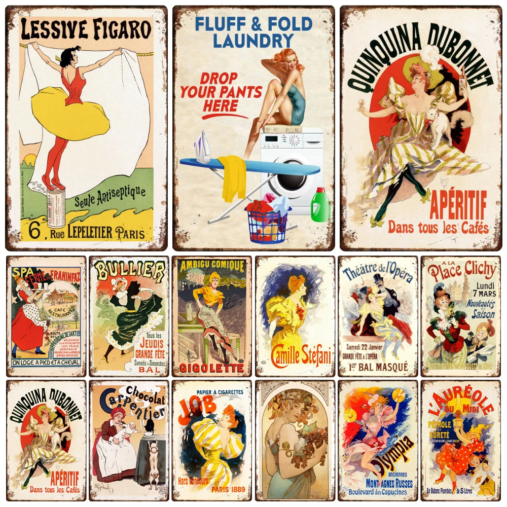 Vintage French Girl Metal Wall Plate, French Drink Tin Sign, Dancing Chocolat, Room Decor, Women Cigarette, Home Decor, WY216
Vintage French Girl Metal Wall Plate, French Drink Tin Sign, Dancing Chocolat, Room Decor, Women Cigarette, Home Decor, WY216