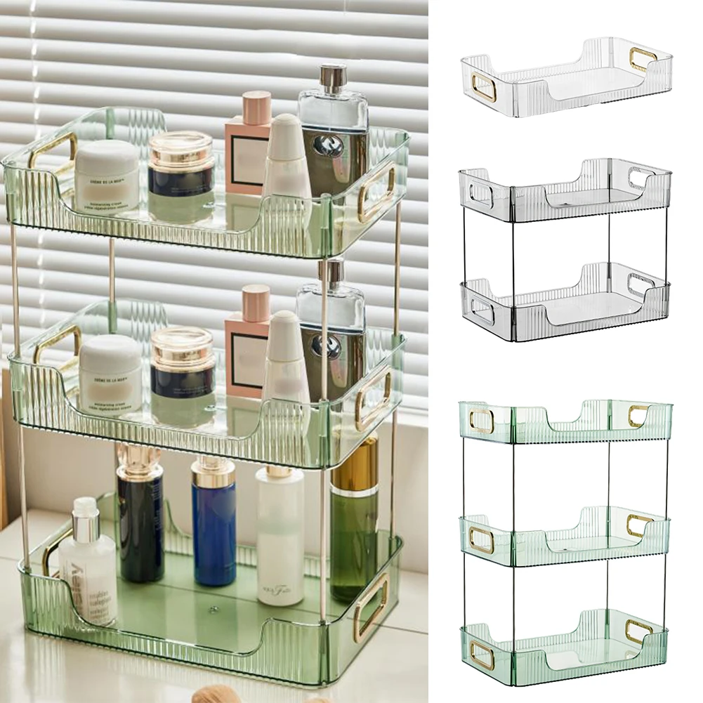 Bathroom Desktop Storage Rack Acrylic Transparent Three Layer Storage Rack Cosmetics Shampoo Tabletop Storage Holder For Home
Bathroom Desktop Storage Rack Acrylic Transparent Three Layer Storage Rack Cosmetics Shampoo Tabletop Storage Holder For Home