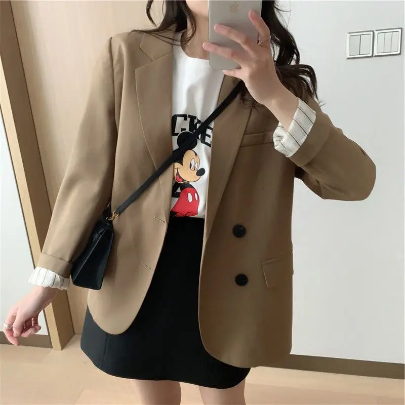 Korean Chic Black Blazer Women Blazer Coat Long Sleeve Office Ladies Jacket Single Breasted Luxury Brand Clothing Solid New
Korean Chic Black Blazer Women Blazer Coat Long Sleeve Office Ladies Jacket Single Breasted Luxury Brand Clothing Solid New