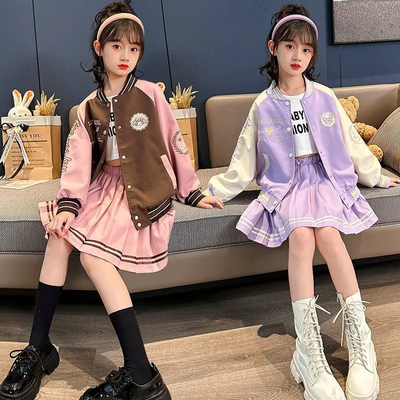Girly Heart Kawaii Sanrio Kuromi Anime Coat Jk Skirt Two Piece Suit Cute Cartoon My Melody Casual Clothing Toys for Girls
Girly Heart Kawaii Sanrio Kuromi Anime Coat Jk Skirt Two Piece Suit Cute Cartoon My Melody Casual Clothing Toys for Girls