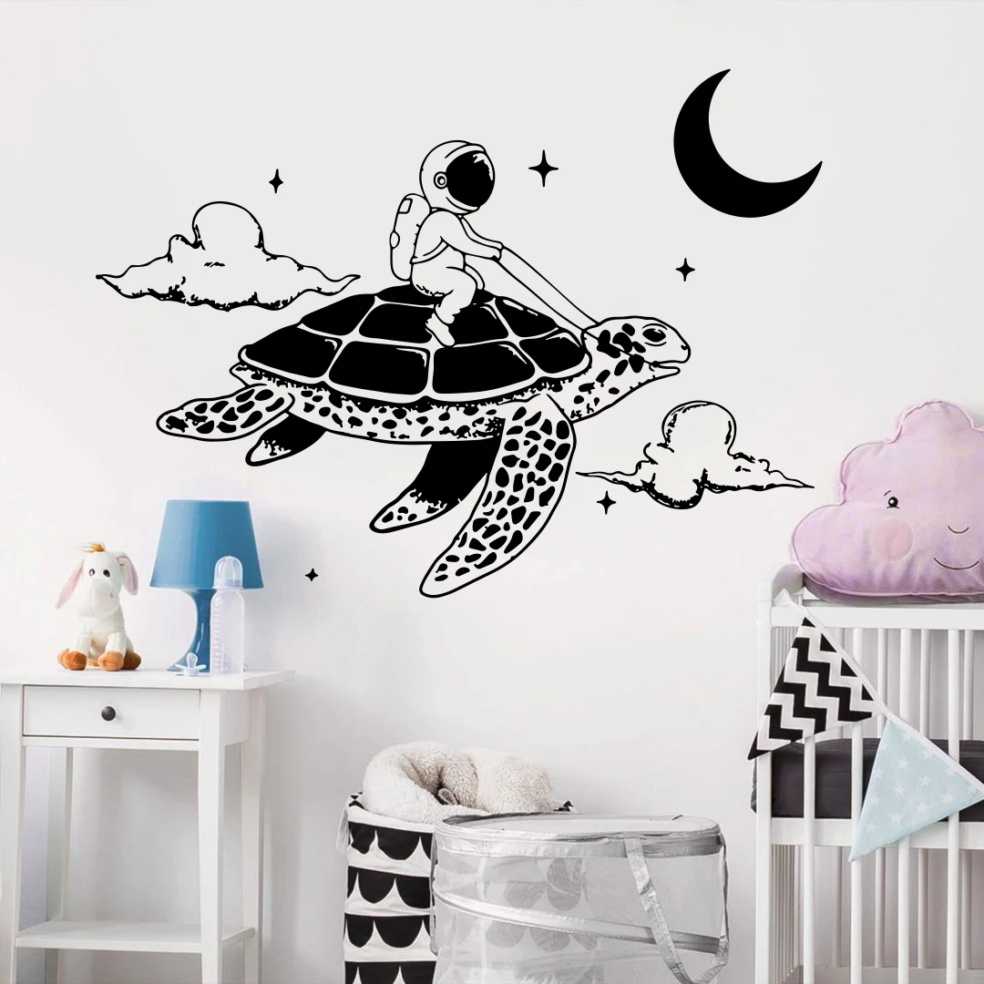 Cartoon Astronaut Flying Turtle Wall Decal Bathroom Star Space Plant Wall Sticker Kids Room Bedroom Playroom Home Decor
Cartoon Astronaut Flying Turtle Wall Decal Bathroom Star Space Plant Wall Sticker Kids Room Bedroom Playroom Home Decor