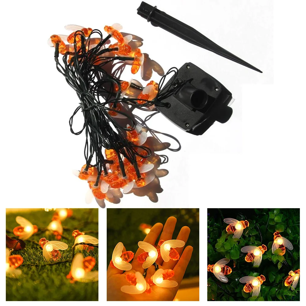 Solar LED Honey Bees Lights String Cute Outdoor Yard Light Decoration Garden Party Family Gathering Ornaments Waterproof 5m
Solar LED Honey Bees Lights String Cute Outdoor Yard Light Decoration Garden Party Family Gathering Ornaments Waterproof 5m