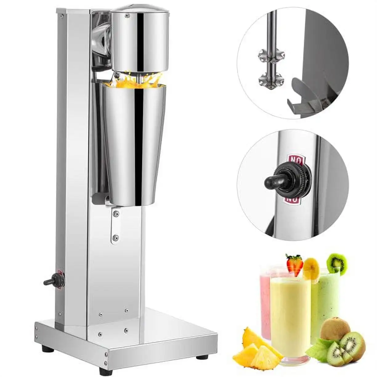 180W Commercial Electric Milkshake Maker Drink Mixer Milkshake Machine Smoothie Milk, Silver
180W Commercial Electric Milkshake Maker Drink Mixer Milkshake Machine Smoothie Milk, Silver