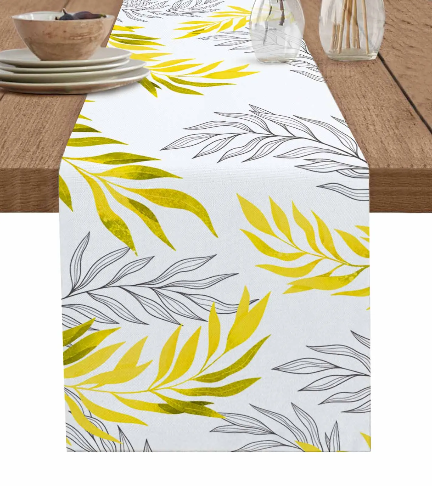 Willow Leaf Line Yellow Table Runner Party Dining Table Cover Cloth Placemat Napkin Home Kitchen Decor
Willow Leaf Line Yellow Table Runner Party Dining Table Cover Cloth Placemat Napkin Home Kitchen Decor