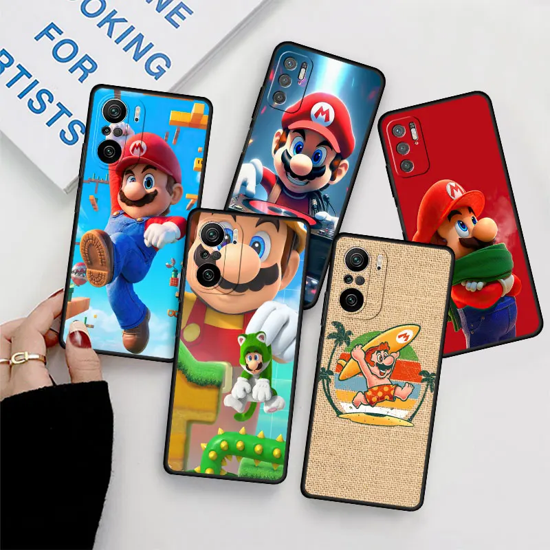 Bros Super Mario Case For Xiaomi Redmi Note 11 12 10 9 Pro 11S 12S 10S 9S 8 Luxury Black Soft Back Phone Cover Silicone Funda
Bros Super Mario Case For Xiaomi Redmi Note 11 12 10 9 Pro 11S 12S 10S 9S 8 Luxury Black Soft Back Phone Cover Silicone Funda