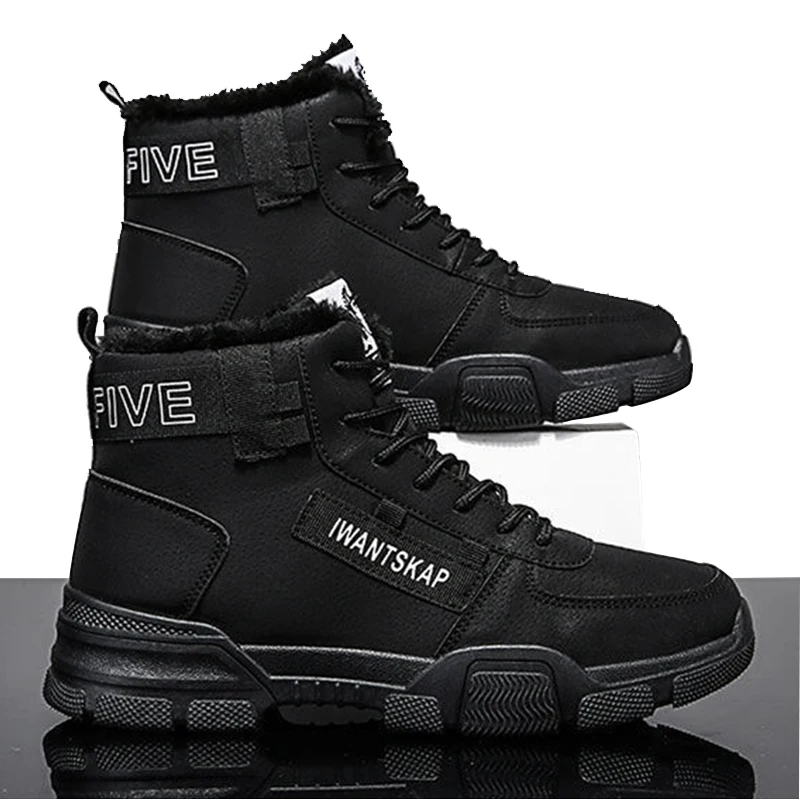 Ankle boots men snow boots winter warm Lace-up men shoes fashion flock plush winter boots men shoe plus size shoes black PU517
Ankle boots men snow boots winter warm Lace-up men shoes fashion flock plush winter boots men shoe plus size shoes black PU517