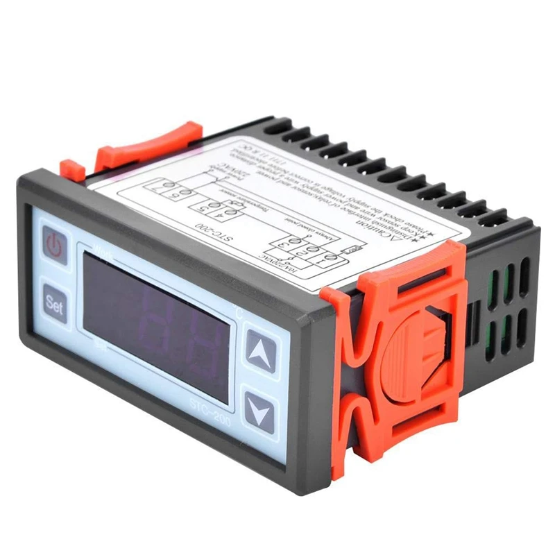 

Hot-STC-200 Digital Thermostat Temperature Controller Microcomputer Refrigeration Heating Controller AC220V