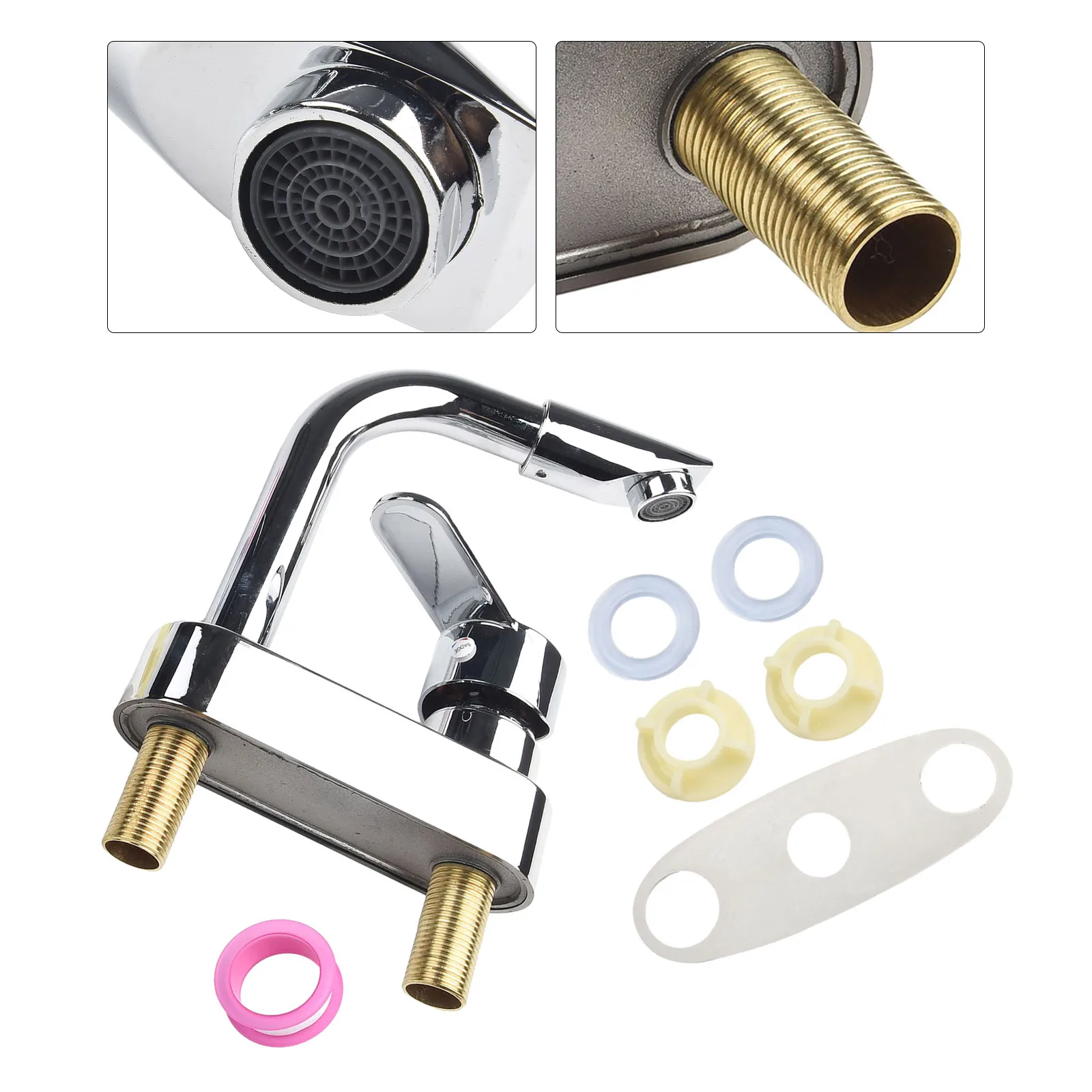 Sink Water Tap Washbasin Faucet Old-fashioned Parts Plating Base 360° Rotating Anti-corrosion Bathroom Durable
Sink Water Tap Washbasin Faucet Old-fashioned Parts Plating Base 360° Rotating Anti-corrosion Bathroom Durable