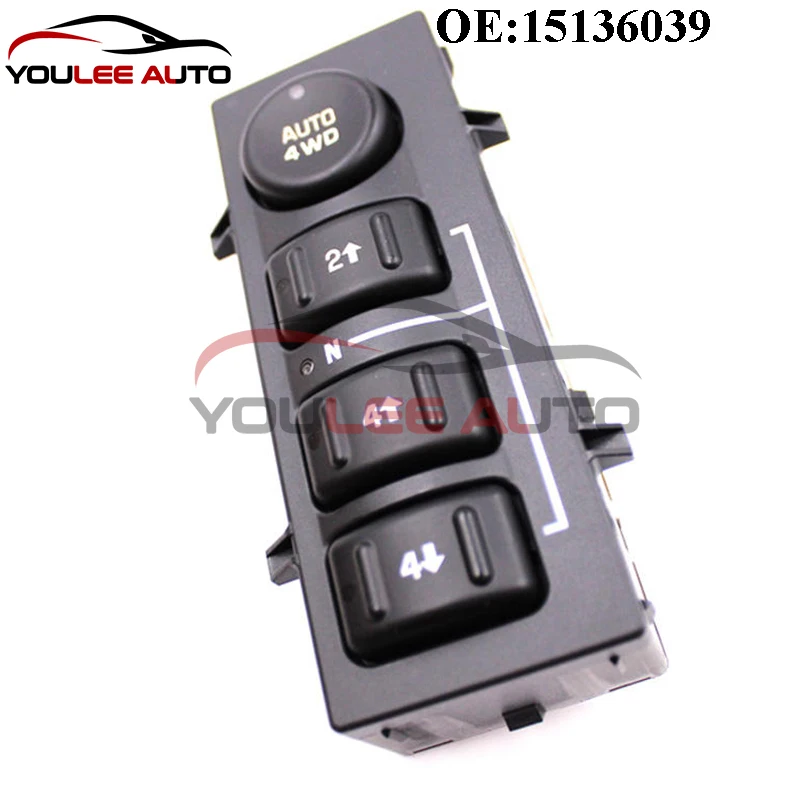 

New 15136039 19259313 4x4 4WD Selector Control Switch For Cadillac Escalade Chevrolet Silverado GMC Sierra 1500 Auto Parts