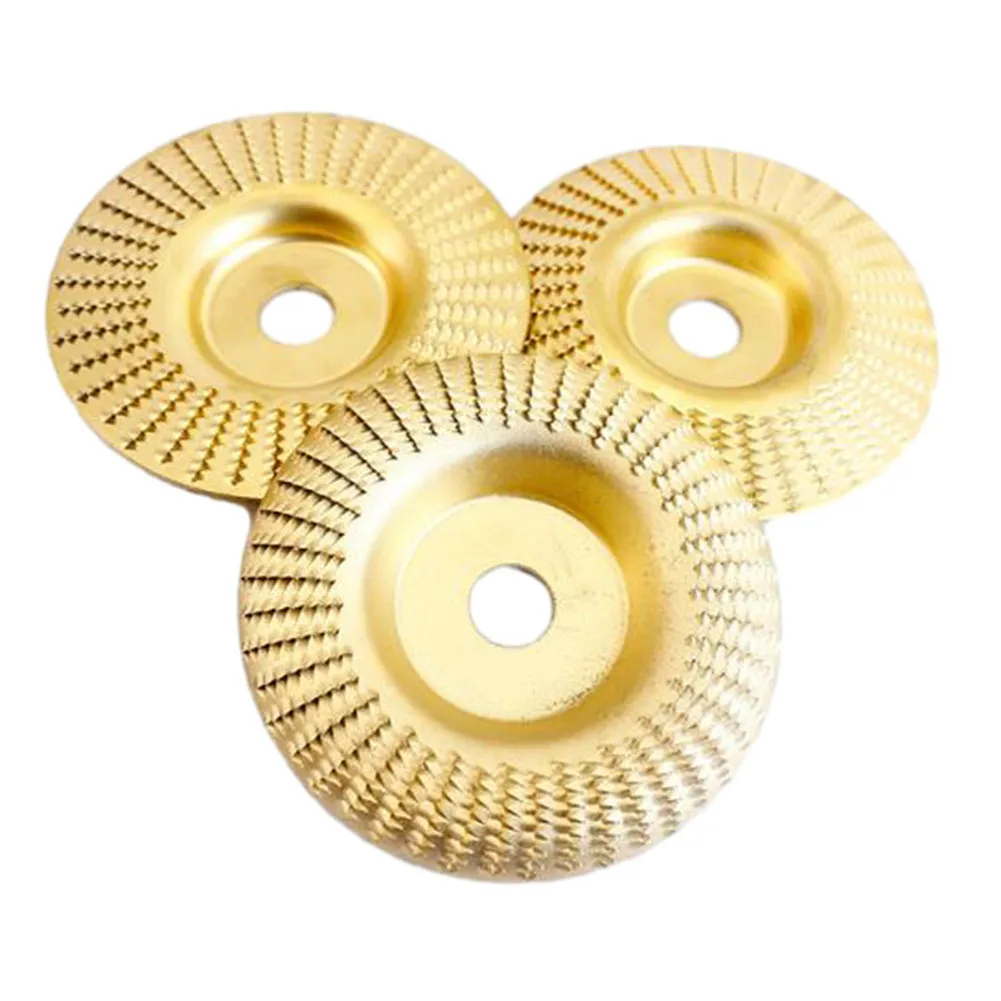 

3pcs Wood Grinding Polishing Wheel Rotary Disc Flat/slope/arc Sanding Discs For 100 Type Angle Grinder Woodworking Grinding Tool