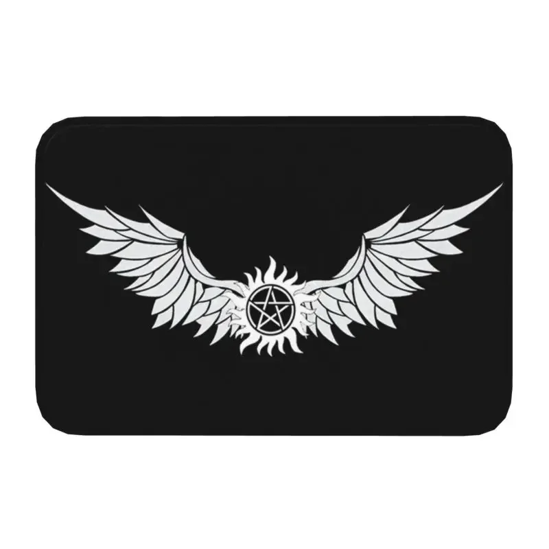 Сверхъестественный дверной коврик с логотипом крыльев Lucifer, нескользящий коврик для ванной и кухни, садовый пол для гаражной двери, искусственный коврик
Сверхъестественный дверной коврик с логотипом крыльев Lucifer, нескользящий коврик для ванной и кухни, садовый пол для гаражной двери, искусственный коврик