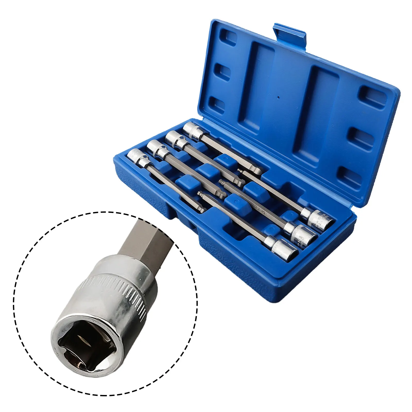 Practical 7pcs Ball End Hexagon Sockets Wrench Set Suitable for Fasteners in Tight Locations H3H10 Chrome Vanadium Steel
Practical 7pcs Ball End Hexagon Sockets Wrench Set Suitable for Fasteners in Tight Locations H3H10 Chrome Vanadium Steel