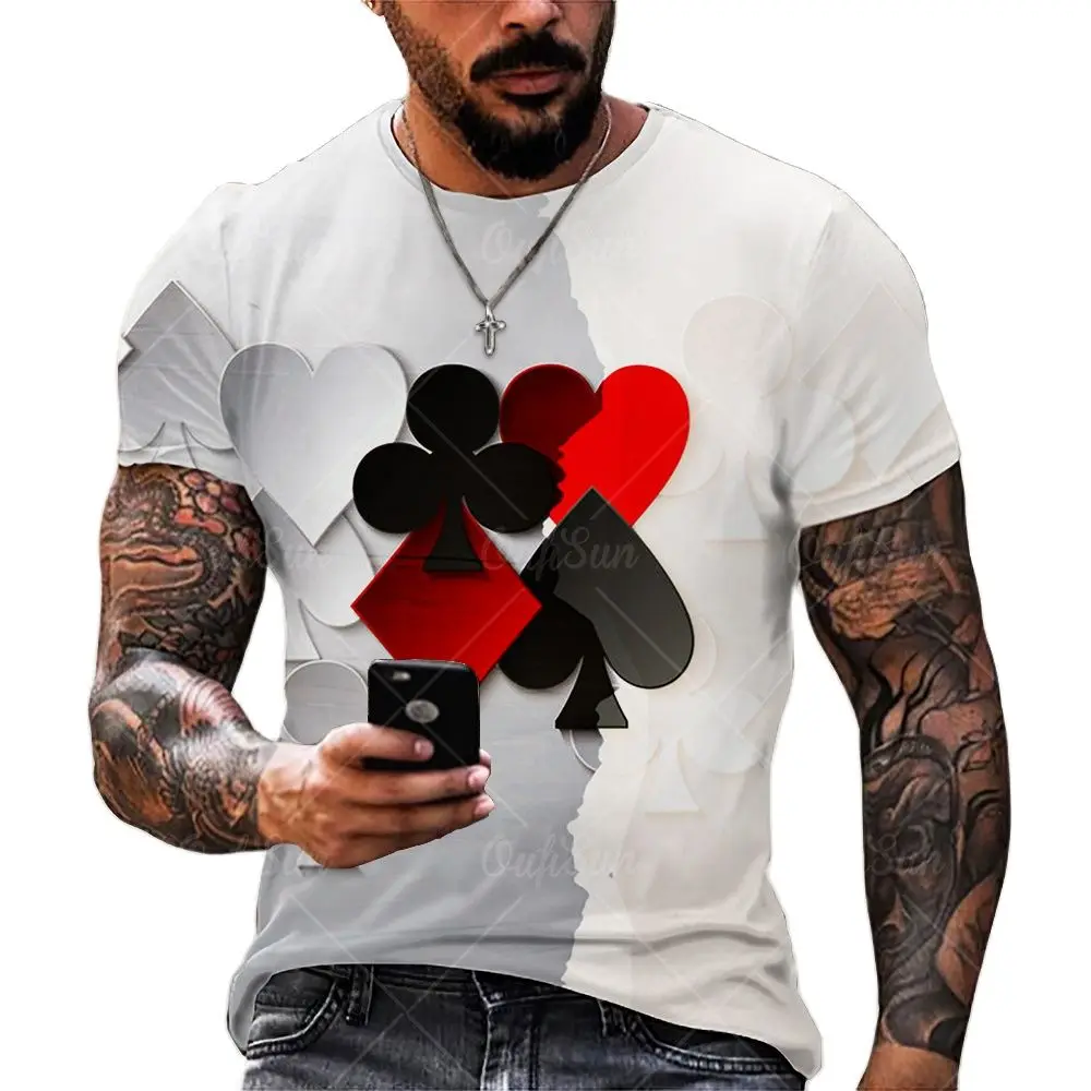 Playing cards 3D printing men's and women's fashion Black T-shirt poker harajuku street clothing kids boys comfortable t shirts
Playing cards 3D printing men's and women's fashion Black T-shirt poker harajuku street clothing kids boys comfortable t shirts
