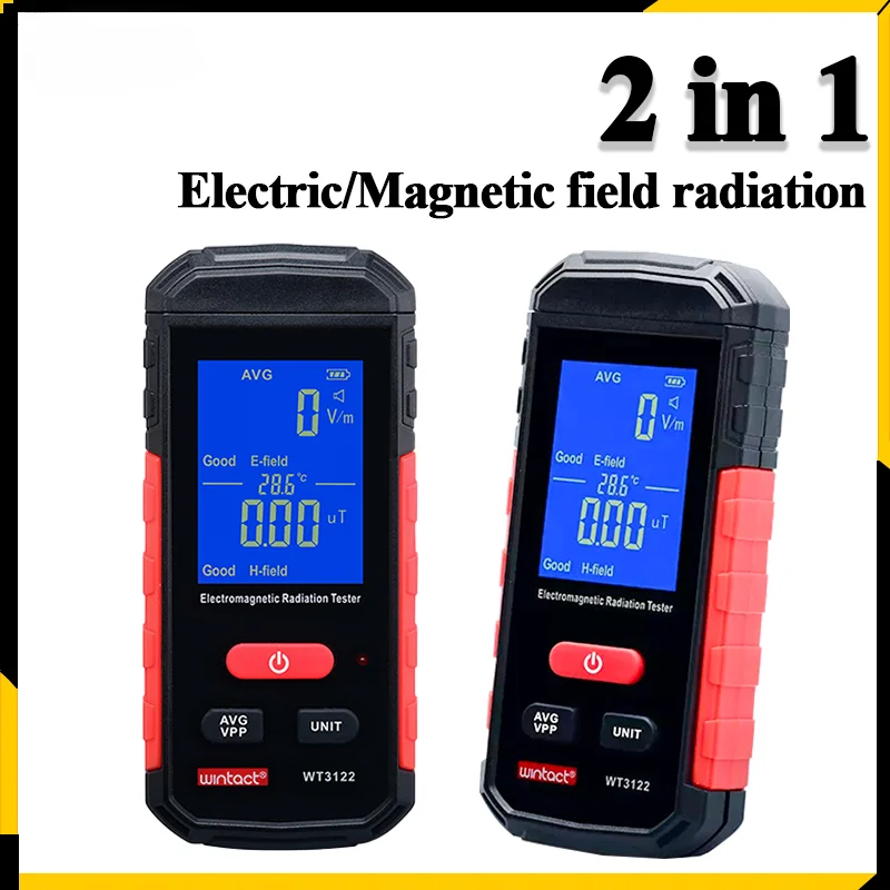 2IN1 Electromagnetic Radiation Dosimeter Portable Electric Magnetic Field Radio Detector with Sound Light Alarm LCD EMF Meter
2IN1 Electromagnetic Radiation Dosimeter Portable Electric Magnetic Field Radio Detector with Sound Light Alarm LCD EMF Meter