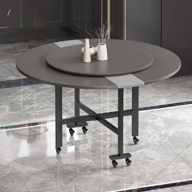 Dinner Round Dining Tables Foldable Mobile Kitchen Coffee Center Luxury Study Desk Dinning Tables Hall Table Pliante Furniture
Dinner Round Dining Tables Foldable Mobile Kitchen Coffee Center Luxury Study Desk Dinning Tables Hall Table Pliante Furniture