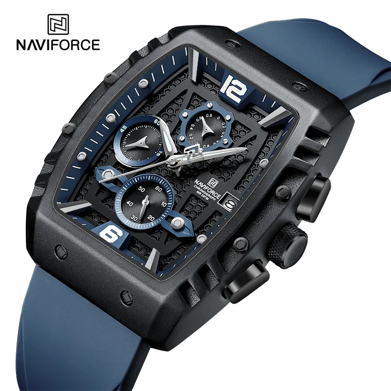 NAVIFORCE Top Brand Luxury Men's Business Watches Sports Quartz Chronograph Silicone Band Casual Male Waterproof Wristwatches
NAVIFORCE Top Brand Luxury Men's Business Watches Sports Quartz Chronograph Silicone Band Casual Male Waterproof Wristwatches