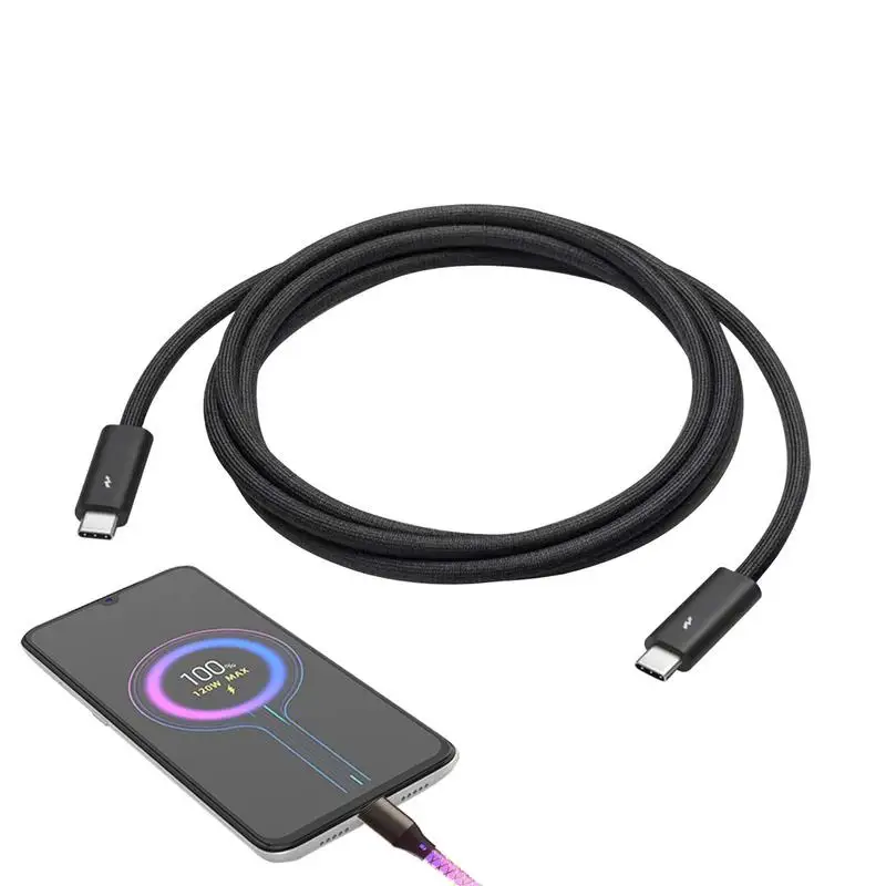 40 Гбит/с 240 Вт USB C к USB C-кабелю PD3.0 сверкающий зарядный кабель для SSDs внешних аккумуляторов 8K6 0 Гц экран Проекционный зарядный кабель
40 Гбит/с 240 Вт USB C к USB C-кабелю PD3.0 сверкающий зарядный кабель для SSDs внешних аккумуляторов 8K6 0 Гц экран Проекционный зарядный кабель
