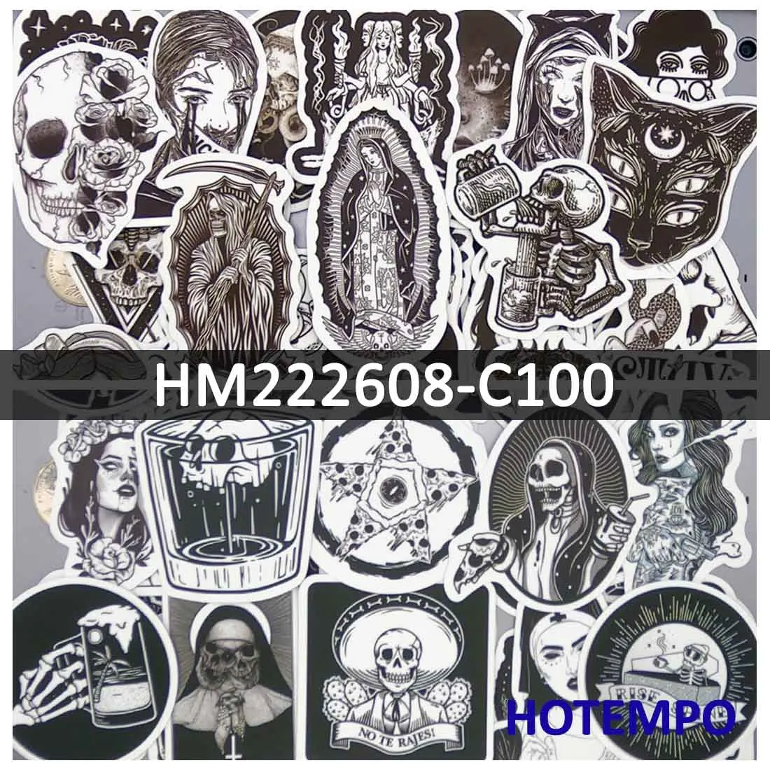 50/100Pieces Gothic Style Cthulhu Witch Demon Monster Skeleton Stickers for Motorcycle Car Bike Skateboard Phone Laptop Sticker
50/100Pieces Gothic Style Cthulhu Witch Demon Monster Skeleton Stickers for Motorcycle Car Bike Skateboard Phone Laptop Sticker