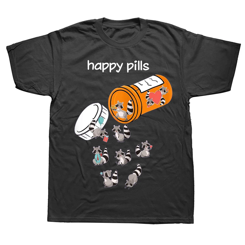 Happy Pills Raccoon Lover T Shirts Summer Style Graphic Cotton Streetwear Short Sleeve Birthday Gifts T-shirt Mens Clothing
Happy Pills Raccoon Lover T Shirts Summer Style Graphic Cotton Streetwear Short Sleeve Birthday Gifts T-shirt Mens Clothing