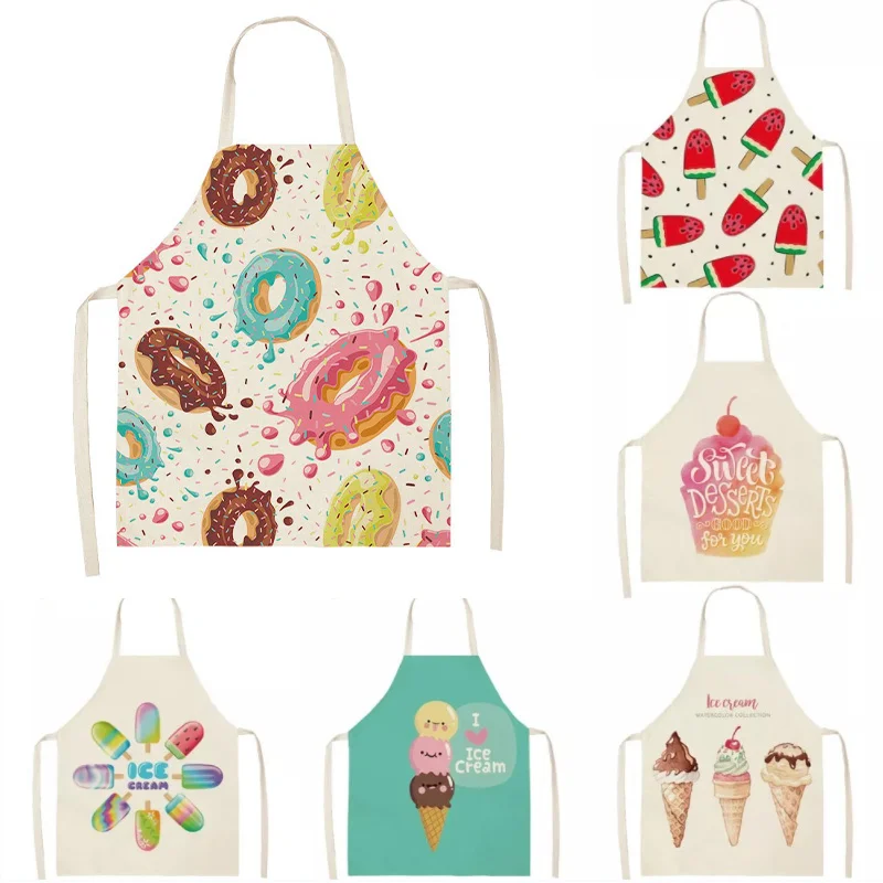 Ice Cream Donuts Kitchen Baking Linen Aprons Waterproof Barber Apron Cooking Oil-proof Cotton Antifouling Chef Lovely Kid Tool
Ice Cream Donuts Kitchen Baking Linen Aprons Waterproof Barber Apron Cooking Oil-proof Cotton Antifouling Chef Lovely Kid Tool