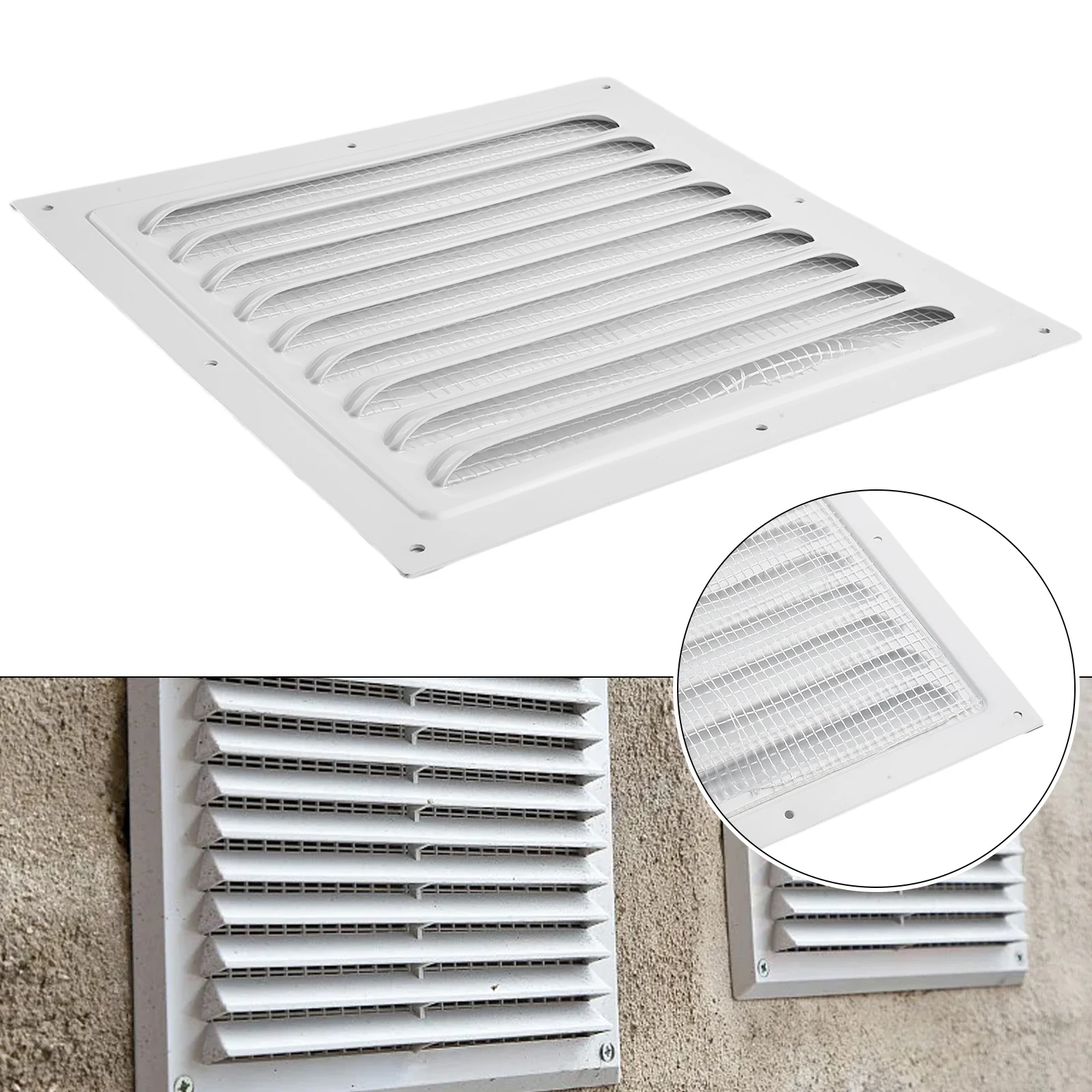 1pcs Aluminum Louver Vent Grille Cover Square Vent Insect Screen Cover For Covering Wall Ceiling Openings Duct Vents Grill Cover
1pcs Aluminum Louver Vent Grille Cover Square Vent Insect Screen Cover For Covering Wall Ceiling Openings Duct Vents Grill Cover