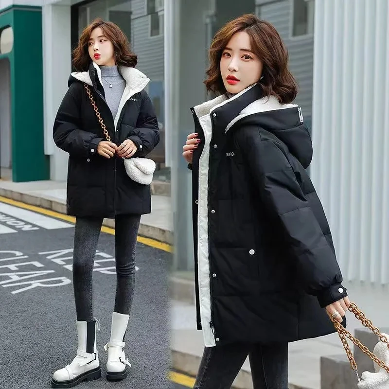 Down Cotton Jacket Women Clothing 2022 Winter New Korean Loose Student Wear Padded Coat Female Thick Hooded Embroidered Parkas
Down Cotton Jacket Women Clothing 2022 Winter New Korean Loose Student Wear Padded Coat Female Thick Hooded Embroidered Parkas