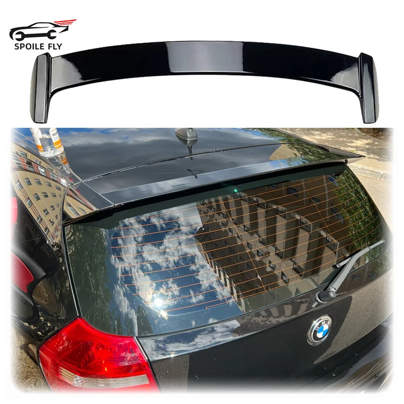 

2004 To 2012 For Bmw E87 E81 1 Series 1ER Hatchback 120i 118i 116i Spoiler Rear Roof Wing By Carbon Fiber Glossy Black White