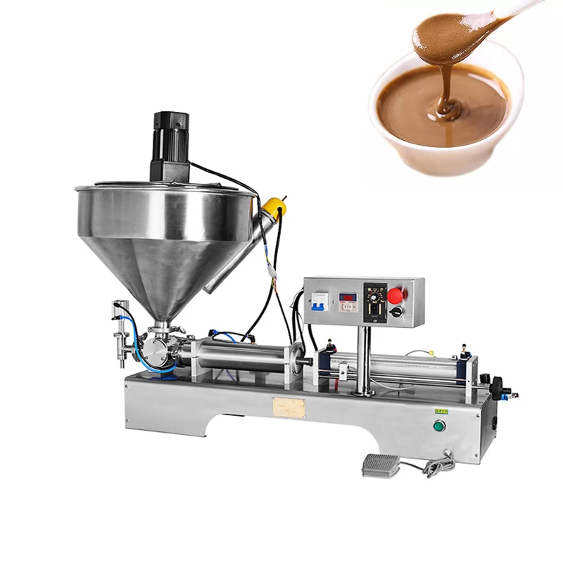 Pneumatic Heating Stirring Filling Machine Chili Oil Edible Oil Honey Packaging Machine
Pneumatic Heating Stirring Filling Machine Chili Oil Edible Oil Honey Packaging Machine