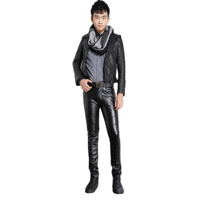 Autumn and winter fashion men's new rock style motorcycle pants leather pants PU leather pants men's artificial leather slim fit
Autumn and winter fashion men's new rock style motorcycle pants leather pants PU leather pants men's artificial leather slim fit