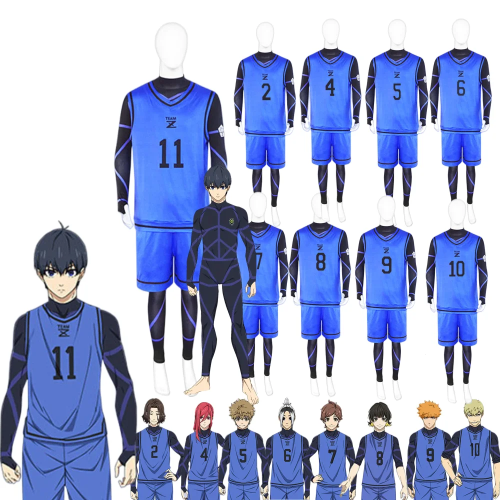 Anime Blue Lock Cosplay Costume Isagi Yoichi Chigiri Bachira Rensuke Kunigami Football Maillot Foot Uniforme Clothes Jerseys
Anime Blue Lock Cosplay Costume Isagi Yoichi Chigiri Bachira Rensuke Kunigami Football Maillot Foot Uniforme Clothes Jerseys