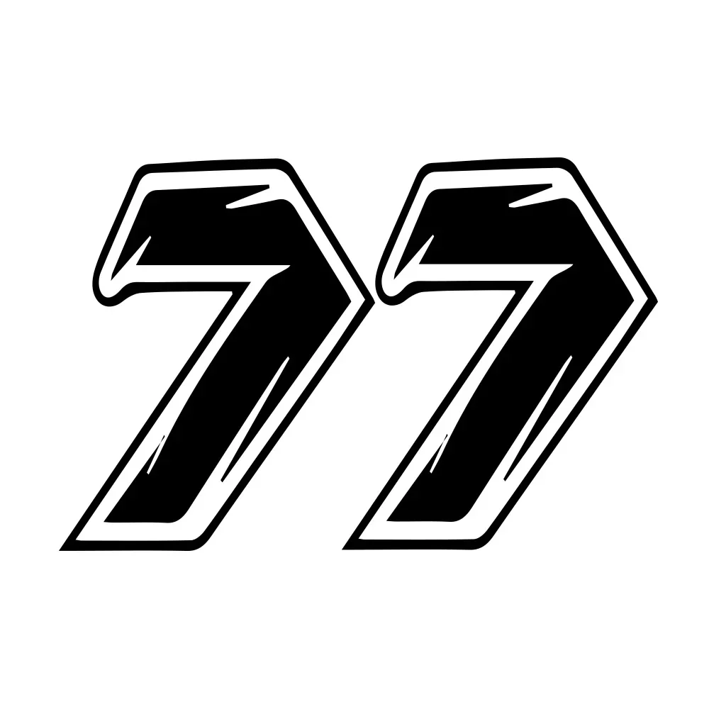 Car Sticker Number 77 Helmet Vinyl JDM Stickers Fashion Body Decoration on Auto Motorcycle Accessories Decal
Car Sticker Number 77 Helmet Vinyl JDM Stickers Fashion Body Decoration on Auto Motorcycle Accessories Decal