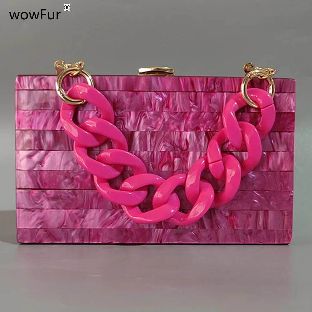 Wedding Party Prom Trendy Clutch Purse Handbag Stylish New Wallet Women Vintage Real Pearlscent Fuchsia Flap Acrylic Evening Bag
Wedding Party Prom Trendy Clutch Purse Handbag Stylish New Wallet Women Vintage Real Pearlscent Fuchsia Flap Acrylic Evening Bag
