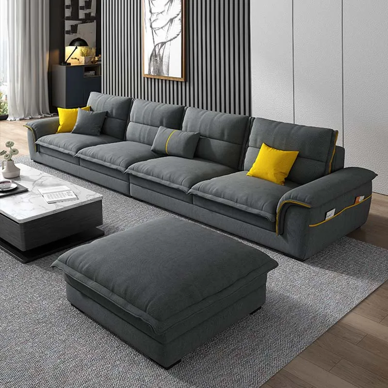 

Luxury Sectional Sofa Living Room Minimalist Comfortable Lounge Sofa Puff Design Kanapy I Sofy Do Salony Modern Furniture