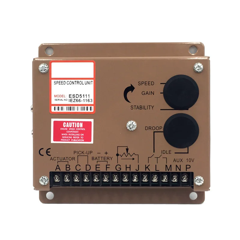 

ESD5111 Speed Control Board Diesel Generator Electronic Governor Slow Start Idle Controller