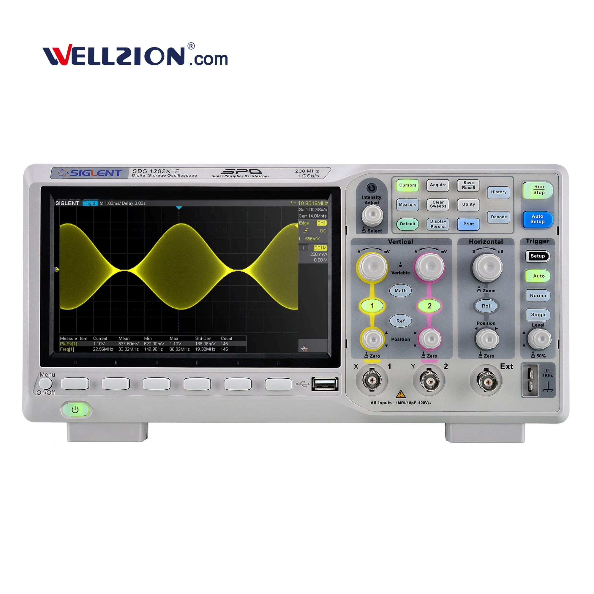 Цифровой осциллограф Siglent SDS1202X-E с цветной индикацией температуры 100000 wfm/s 200 МГц
Цифровой осциллограф Siglent SDS1202X-E с цветной индикацией температуры 100000 wfm/s 200 МГц