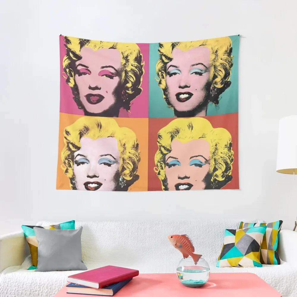 

Andy Warhol Marilyn Tapestry Room Decor Aesthetic Kawaii Room Decor Tapestry