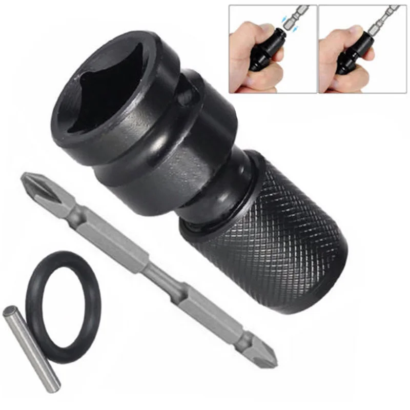 4pcs/Set Air Impact Wrench Adapter 1/2" Inch Square Drive To 1/4 Inch Nut-On Bit Hex Shaft For Impact Air And Electric Wrench
4pcs/Set Air Impact Wrench Adapter 1/2" Inch Square Drive To 1/4 Inch Nut-On Bit Hex Shaft For Impact Air And Electric Wrench