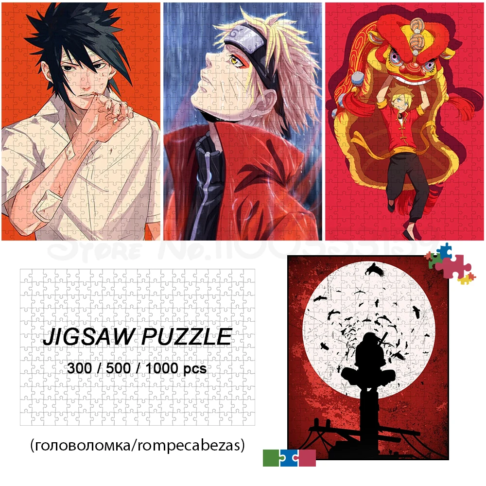 Uzumaki Naruto Puzzle 300/500/1000 Pieces Naruto Anime Games Puzzles Cartoon Japanese Style Hobbies Montessori Educational Game
Uzumaki Naruto Puzzle 300/500/1000 Pieces Naruto Anime Games Puzzles Cartoon Japanese Style Hobbies Montessori Educational Game
