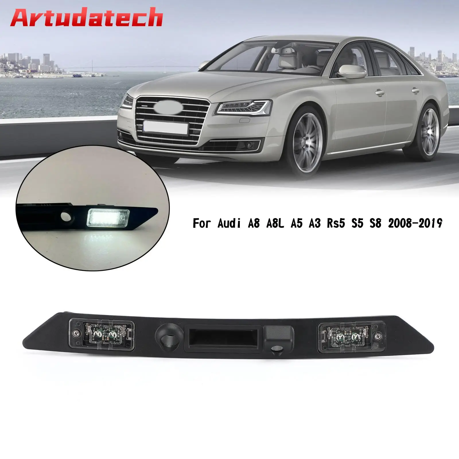 Artudatech задний багажник номерной знак свет ручка подходит для Audi A8 A8L A5 A3 Rs5 S5 S8 2008-2019 автомобильные аксессуары
Artudatech задний багажник номерной знак свет ручка подходит для Audi A8 A8L A5 A3 Rs5 S5 S8 2008-2019 автомобильные аксессуары