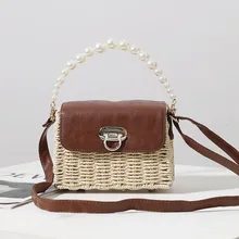 Mini Pearls Handle Rattan Bag Women Handbag Summer Woven Straw Bags for Women Shoulder Crossbody Bag Bali Travel Beach Bags Tote
Mini Pearls Handle Rattan Bag Women Handbag Summer Woven Straw Bags for Women Shoulder Crossbody Bag Bali Travel Beach Bags Tote