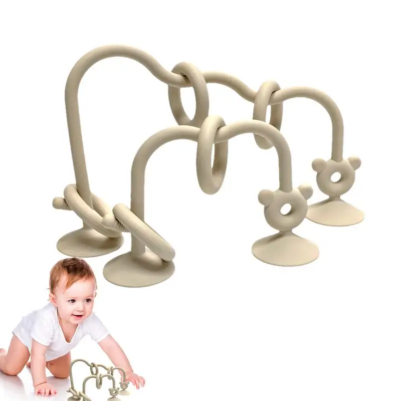 Toddler Teething Toys Kid Silicone Chewing Twists Toys Elastic & Interactive Soft Chew Toys With Suction Cup Early Education Puz
Toddler Teething Toys Kid Silicone Chewing Twists Toys Elastic & Interactive Soft Chew Toys With Suction Cup Early Education Puz
