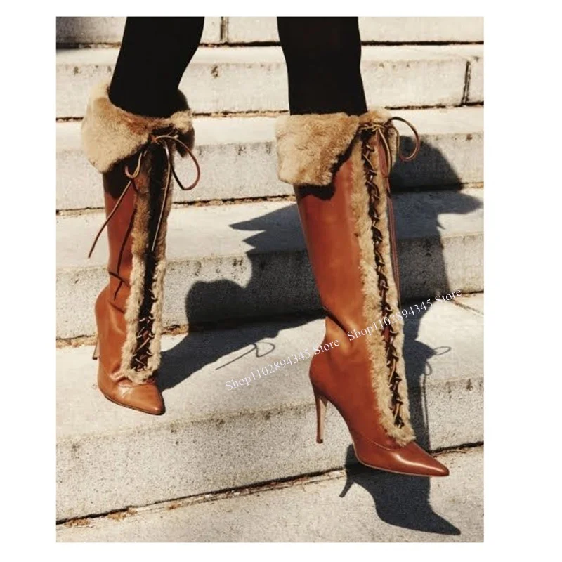 Black Fleece Lace Up Boots Thin High Heel Over Knee High Fashion Cool Sexy Summer Casual Big Size Woman Shoes Zapatillas Mujer
Black Fleece Lace Up Boots Thin High Heel Over Knee High Fashion Cool Sexy Summer Casual Big Size Woman Shoes Zapatillas Mujer