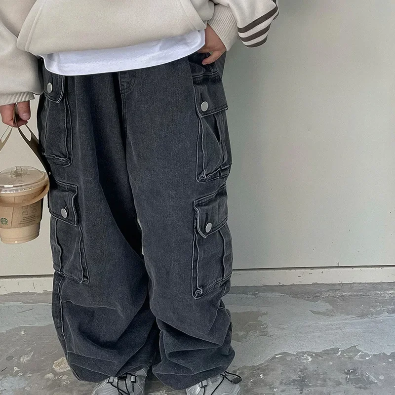 Children's American Jeans Wide Leg Pants 2023 Autumn/Winter Girls' Heavy Industry Casual Straight Tube Work Suit Pants
Children's American Jeans Wide Leg Pants 2023 Autumn/Winter Girls' Heavy Industry Casual Straight Tube Work Suit Pants