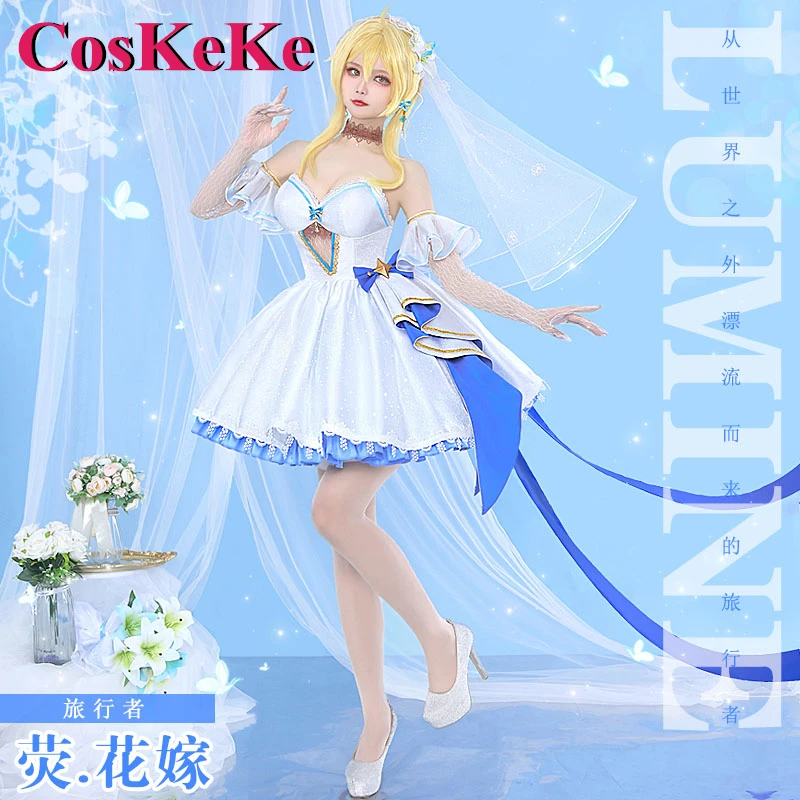 CosKeKe Lumime Cosplay Anime Game Genshin Impact Costume Gorgeous Sweet Wedding Dress Full Set Women Party Role Play Clothing
CosKeKe Lumime Cosplay Anime Game Genshin Impact Costume Gorgeous Sweet Wedding Dress Full Set Women Party Role Play Clothing