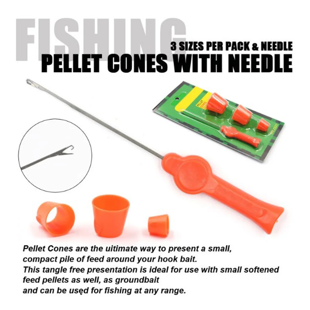 11cm Needle Carp Coarse Fishing 3pcs Pellet Cones Terminal Tackle Bait Needle Pesca Iscas Fishing Tackle Tool Accessories
11cm Needle Carp Coarse Fishing 3pcs Pellet Cones Terminal Tackle Bait Needle Pesca Iscas Fishing Tackle Tool Accessories