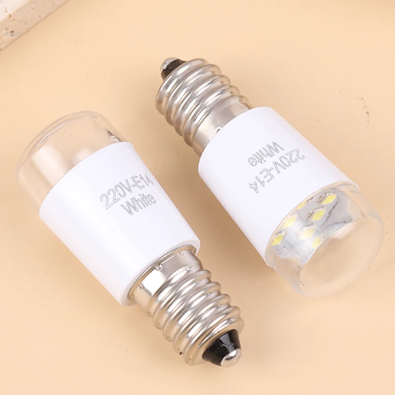 

Universal Household Sewing Machine Light LED Bulb E14 110-220V 1W Illuminate Lamp DIY Threaded /Plug-in Craft Light Bulb 6500K~