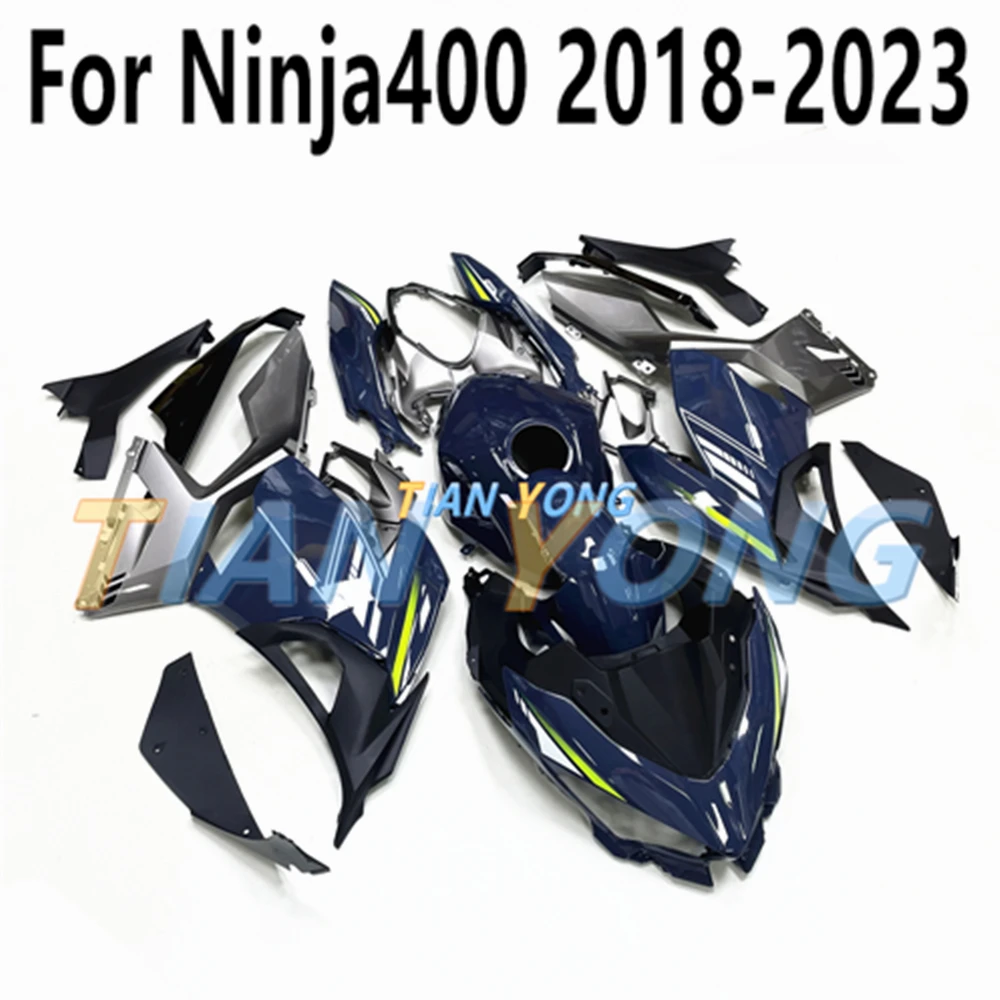 Темно-синий цементный серый блестящий для Ninja400 2018-2019-2020-2021-2022-2023 полный комплект обтекателей подходит для кузова Ninja 400
Темно-синий цементный серый блестящий для Ninja400 2018-2019-2020-2021-2022-2023 полный комплект обтекателей подходит для кузова Ninja 400