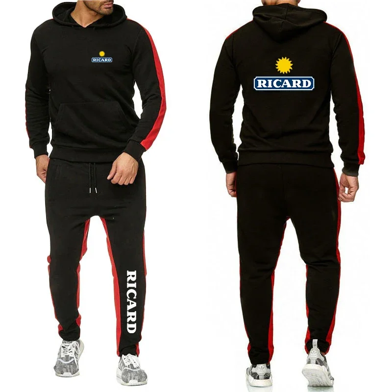2023 New Men's Printing RICARD Fashion Hoodies High Quality Solid Color Long Sleeve Tracksuit + Casual Sweatpants 2 Pieces Set
2023 New Men's Printing RICARD Fashion Hoodies High Quality Solid Color Long Sleeve Tracksuit + Casual Sweatpants 2 Pieces Set