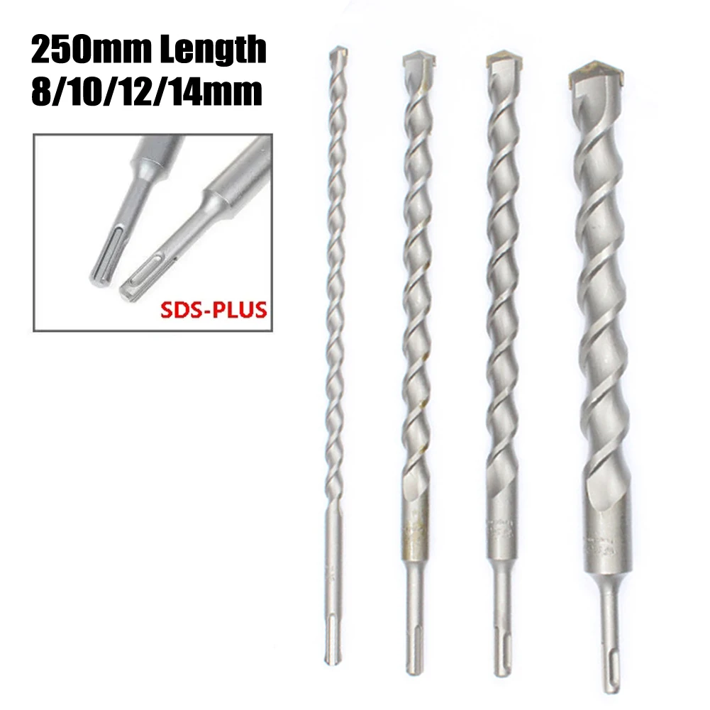 9.8Inch Impact Drill Bit SDS Plus Shank Twin Spiral Carbide Steel For Clinker Concrete Brick Natural Artificial Stone Power Tool 
9.8Inch Impact Drill Bit SDS Plus Shank Twin Spiral Carbide Steel For Clinker Concrete Brick Natural Artificial Stone Power Tool